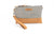 Zip Purse with Handle - Grey/White